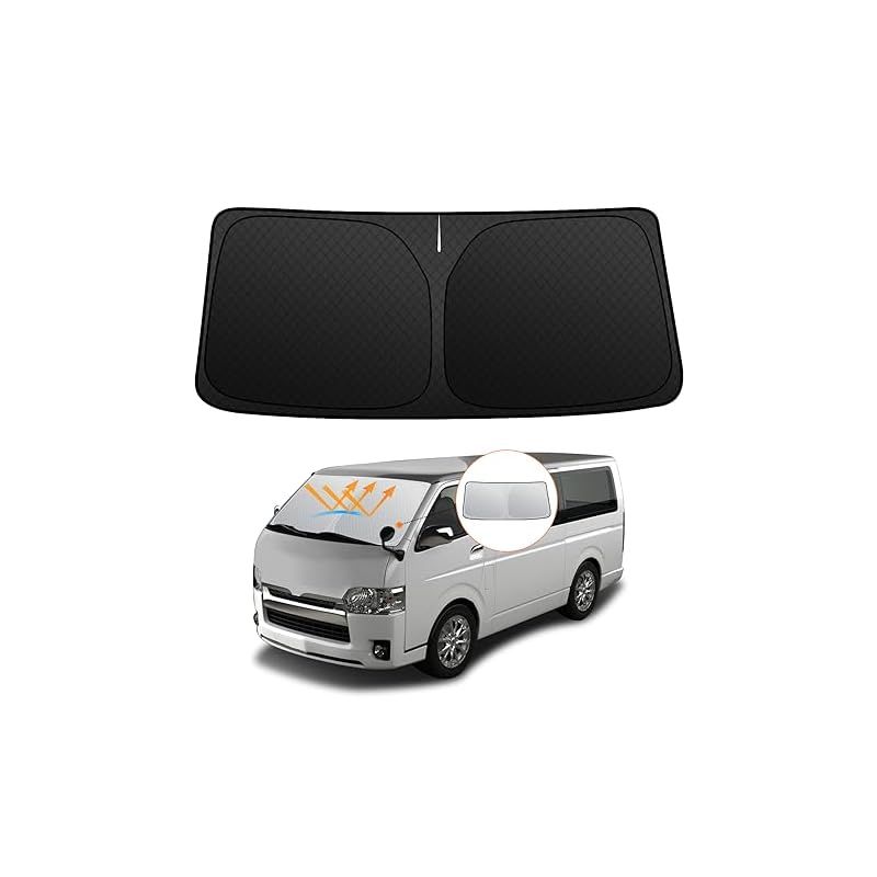 サンシェード 200系 ハイエース ワイド用 10点フルセット 1台分 5層構造