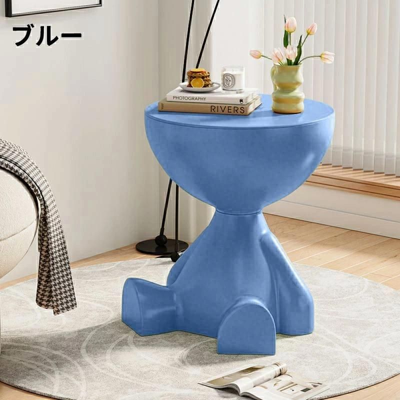 モダン テーブル 青色 ベッドサイドテーブル ソファーテーブル おしゃれ モダン テーブル 青色 ベッドサイドテーブル ソファーテーブル
