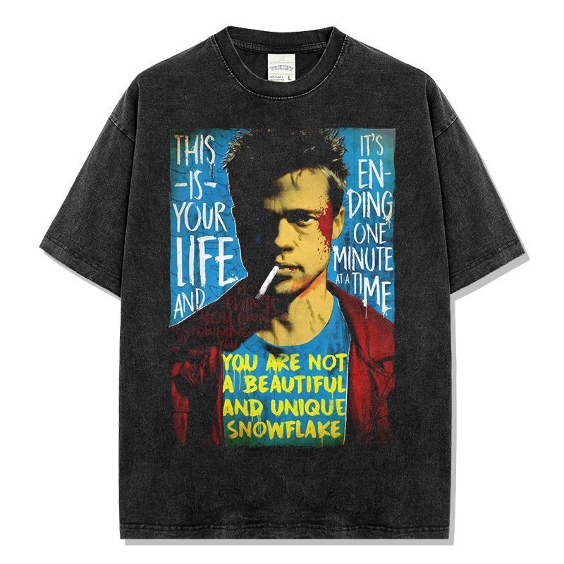 映画 ファイト クラブ Fight Club ヴィンテージ加工 プリント