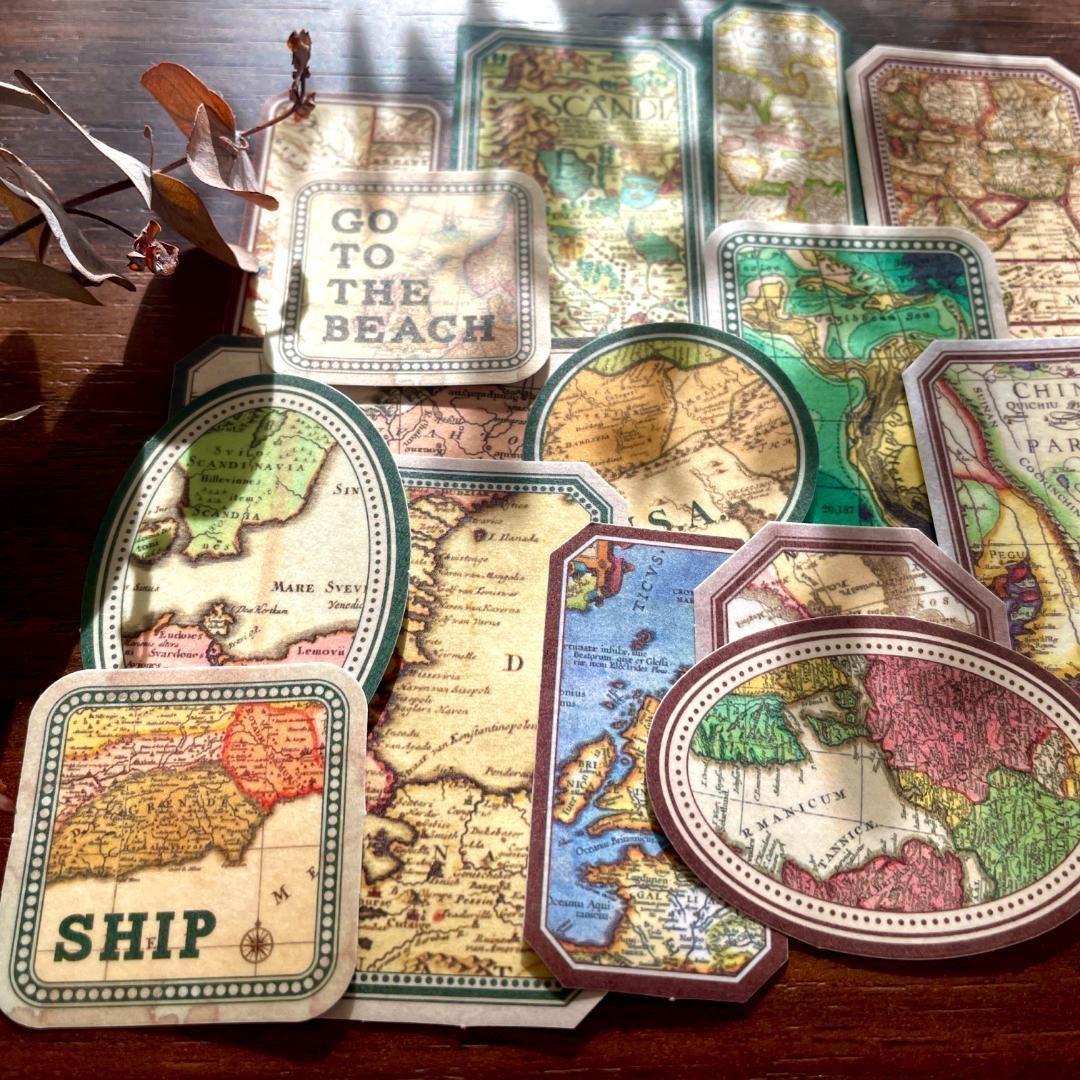 海外紙物 アンティーク Perfume ラベルステッカー 3種 大量 300枚 海外