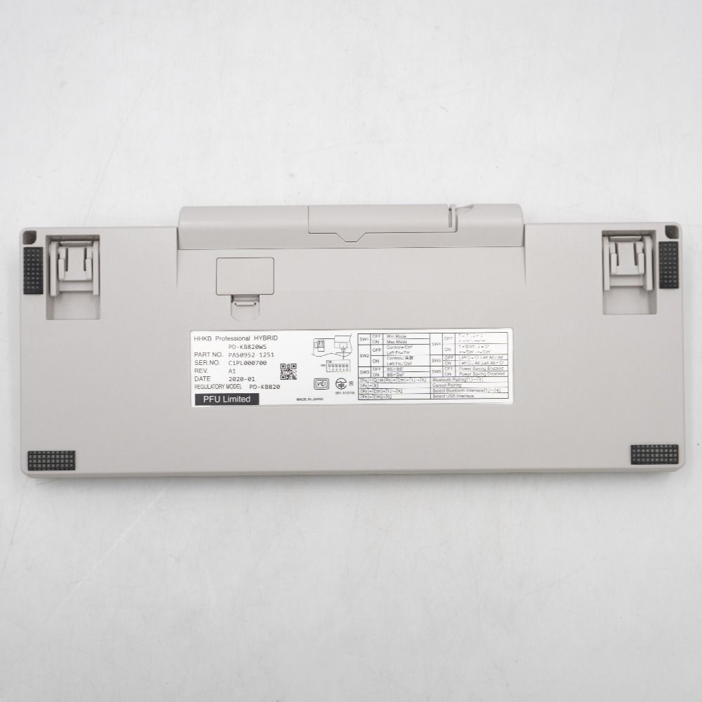 PFU - PFU (ピーエフユー) PC周辺機器 HHKB Professional HYBRID Type-S 日本語配列／白 Happy Hacking Keyboard PD-KB820WS 美品 PFU HHKB Professional HYBRID Type-S 日本語配列／白 Bluetooth