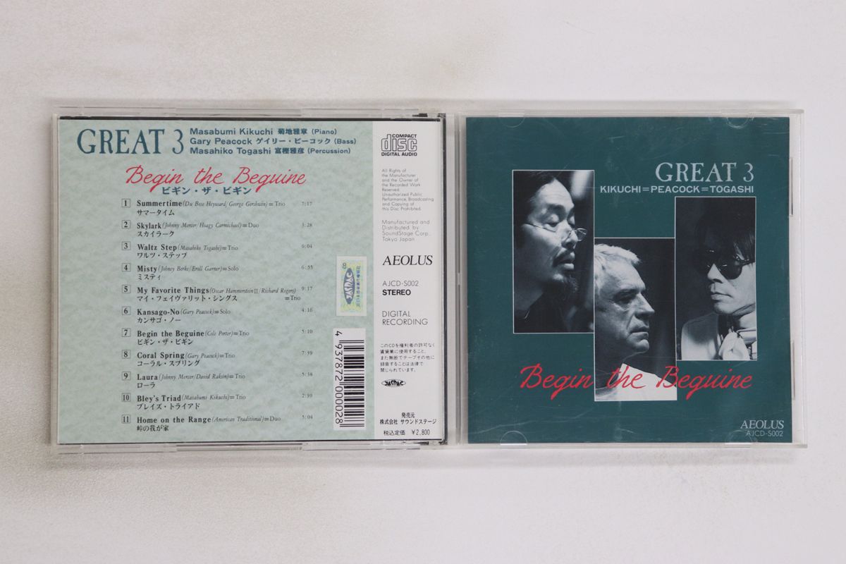 CD GREAT3, 菊地雅章, ゲイリー・ピ ビギン・ザ・ビギン