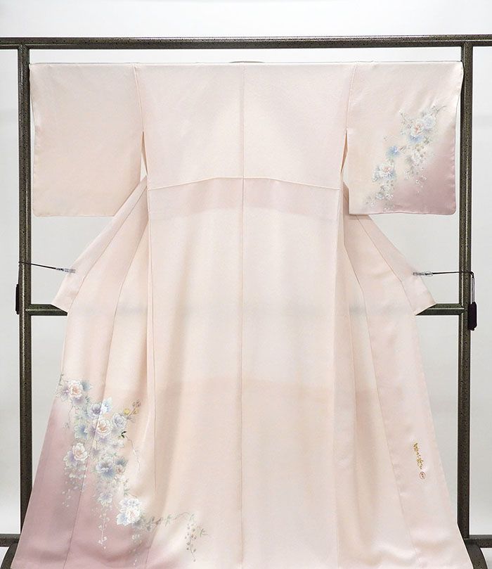 正規品激安大集合！ 訪問着 正絹 螺鈿作家 藤本隆士作 身丈163cm 裄丈68cm 付下訪問着 未着用 新古品 着物 結婚式 入学式 卒業式 b4172