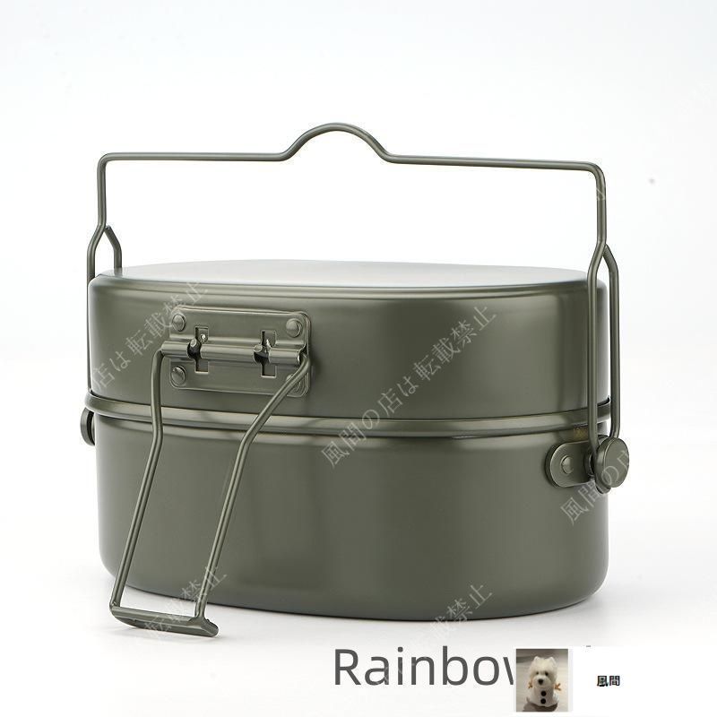 【激レア‼️新品未使用✨】戦闘飯盒2型 新品未使用】戦闘飯盒2型 兵式飯盒2型 水蒸気炊飯2合飯盒 林間