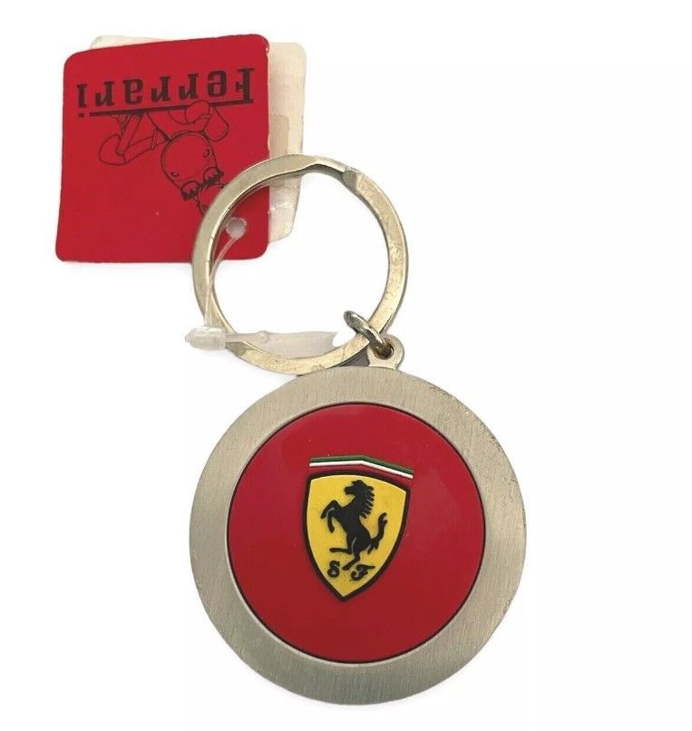 フェラーリ 純正 キーホルダー キーリング Ferrari SF 赤 黄色 フェラーリ 純正 キーホルダー キーリング Ferrari SF 赤 黄色