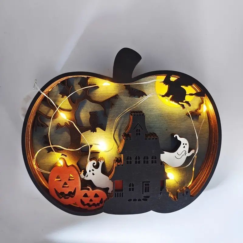 木製 3D 即 OK 立体ハロウィンカボチャの飾り屋内装飾飾り壁装飾飾り yunban591