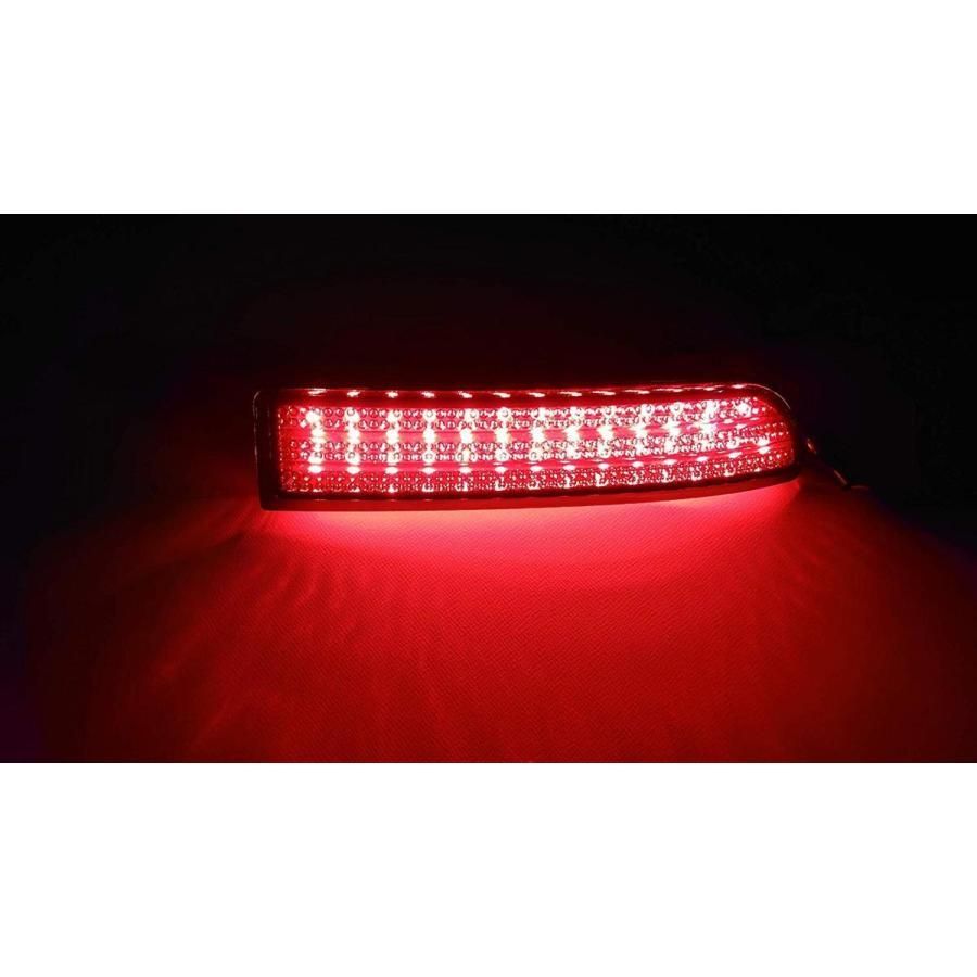 スモークレンズ　トヨタ 78連 LED リフレクター リアバンパー ライト ランプ　ウィッシュ 20系 25系 G・X LY000
