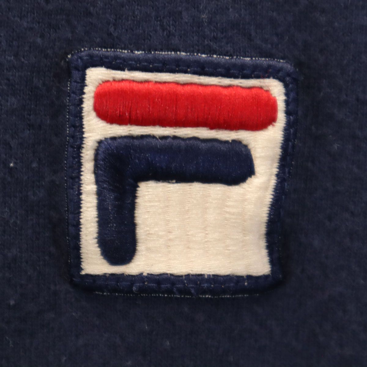 FILA フィラ 90s 日本製 オールド 半袖 Vネック Tシャツ L ネイビー 