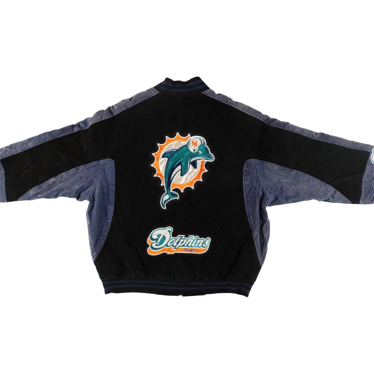 US古着【入手不可能!!】NFL ✈︎刺繍ロゴ フリース マイアミドルフィンズ 古着 NFL MIAMI DOLPHINS マイアミドルフィンズ 中綿入り