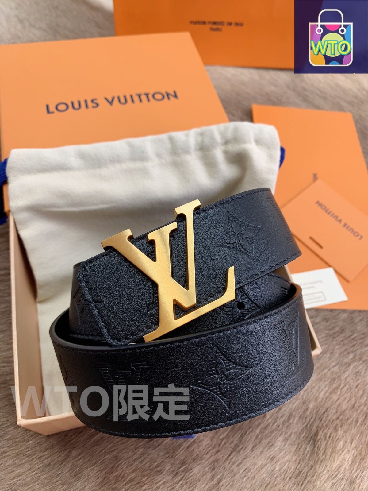 今日特価】Louis Vuitton 最新モデル 4.0cm メンズベルト-2