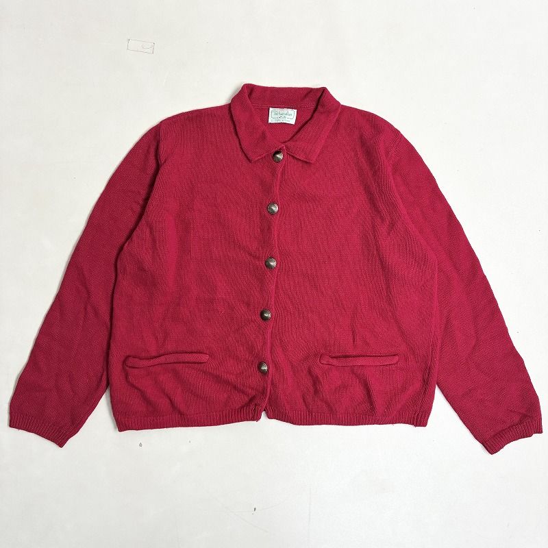 “BENETTON ベネトン　イタリア製　カーディガン” 90s イタリア製 BENETTONベネトン 刺繍 ケーブル編み エルボー