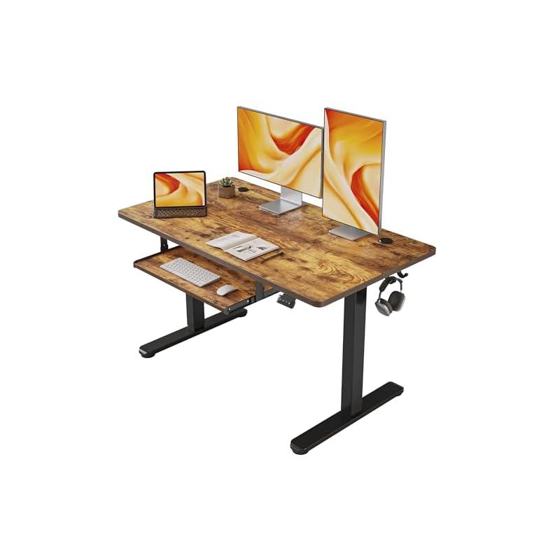 Radloveパソコンデスク電動昇降式デスク幅150CMx奥行101CM電動式