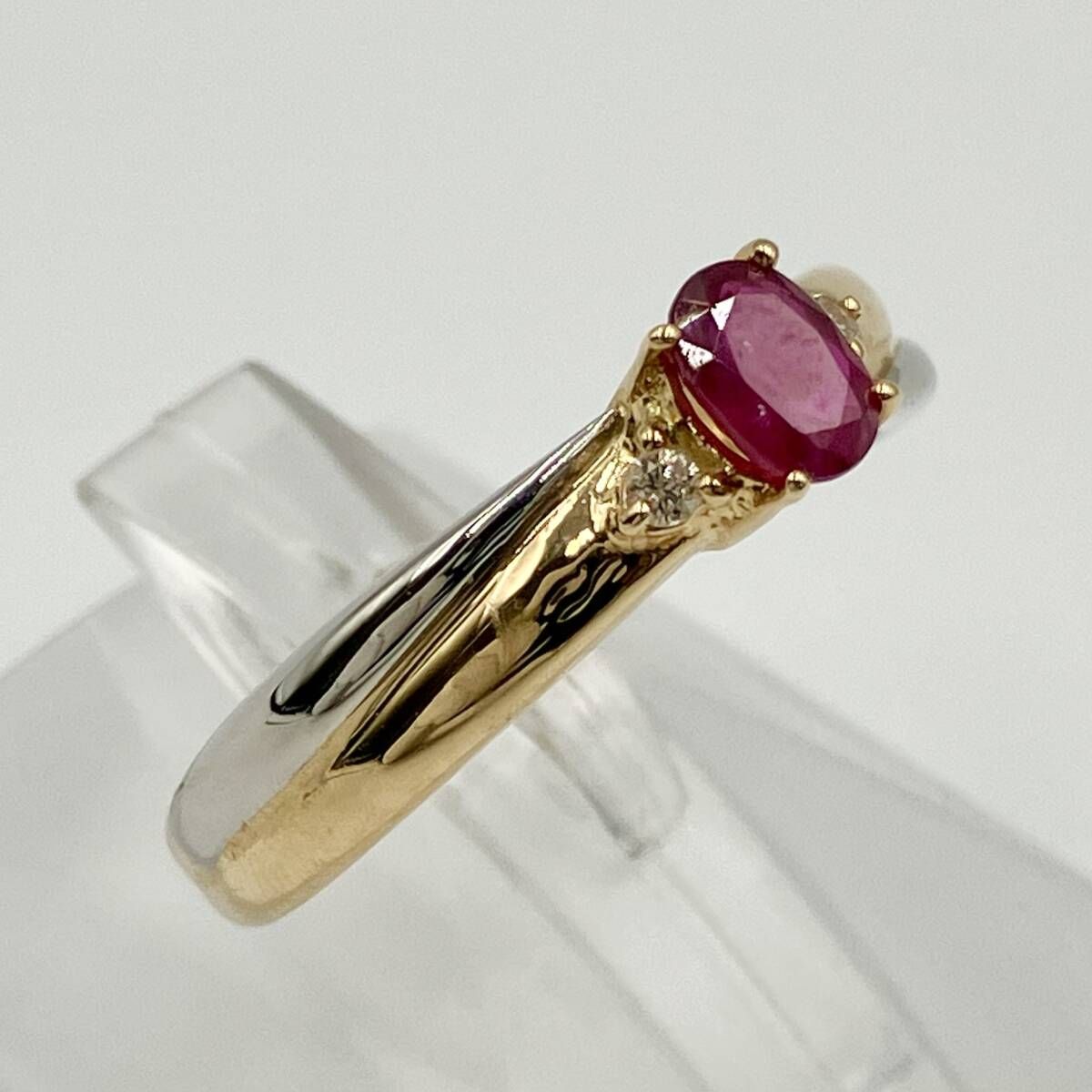 K18 PT850 ルビー リング K18/Pt「ルビー ジェマ」リング｜【オレフィーチェ】Orefice