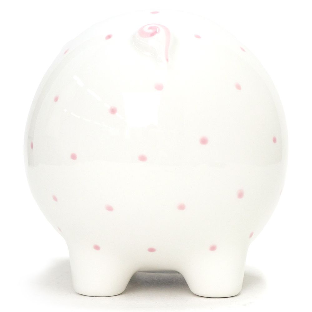 ティファニー ドット ピギー バンク 豚の貯金箱 陶器 ホワイト