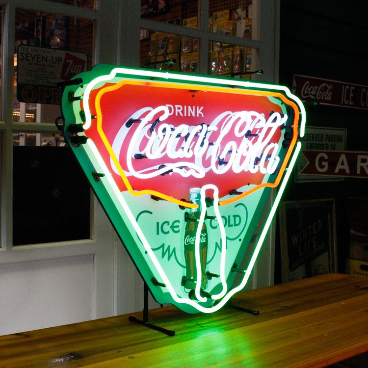 Coca-Cola スタンド看板 LED照明付き マーキーLEDサインライト COCA-COLA 【コカコーラ 電飾看板