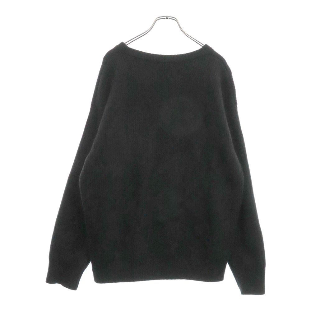 CELINE (セリーヌ) 21AW Oversized Celine Sweater In Ribbed Wool ロゴ刺繍 オーバーサイズ ウールニット  セーター ブラック 2A19R423P - メルカリ