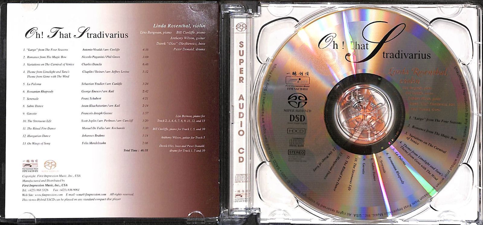 SACD】Linda Rosenthal Oh! That Stradivarius リンダ・B・ローゼン