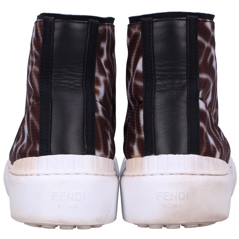 フェンディ ズッカ柄メッシュハイカットスニーカー メンズ 9 - メルカリ