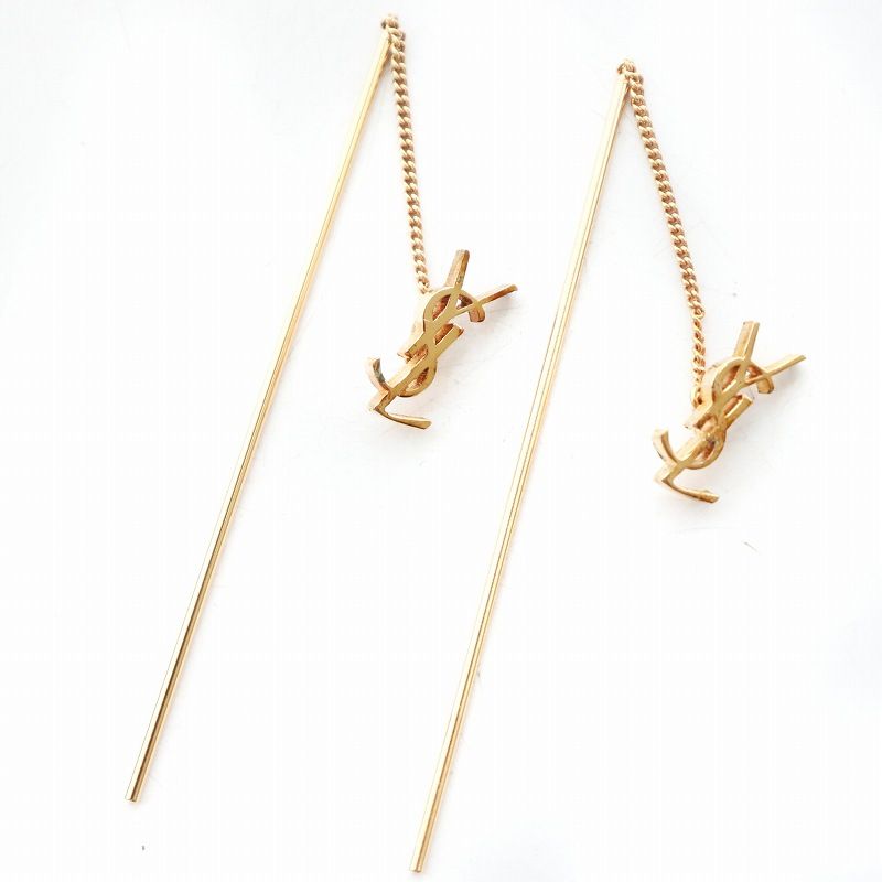 イヴサンローラン YVES SAINT LAURENT スレッダーピアス