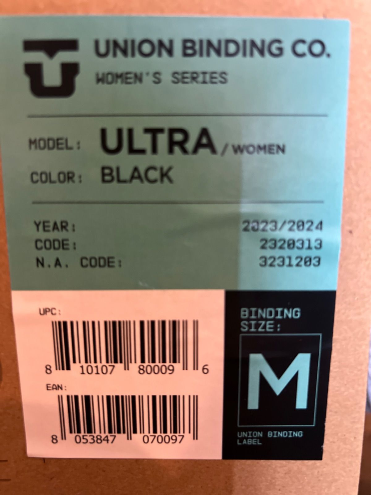 23/24 UNION BINDING ULTRA WOMEN SIZE M - メルカリ