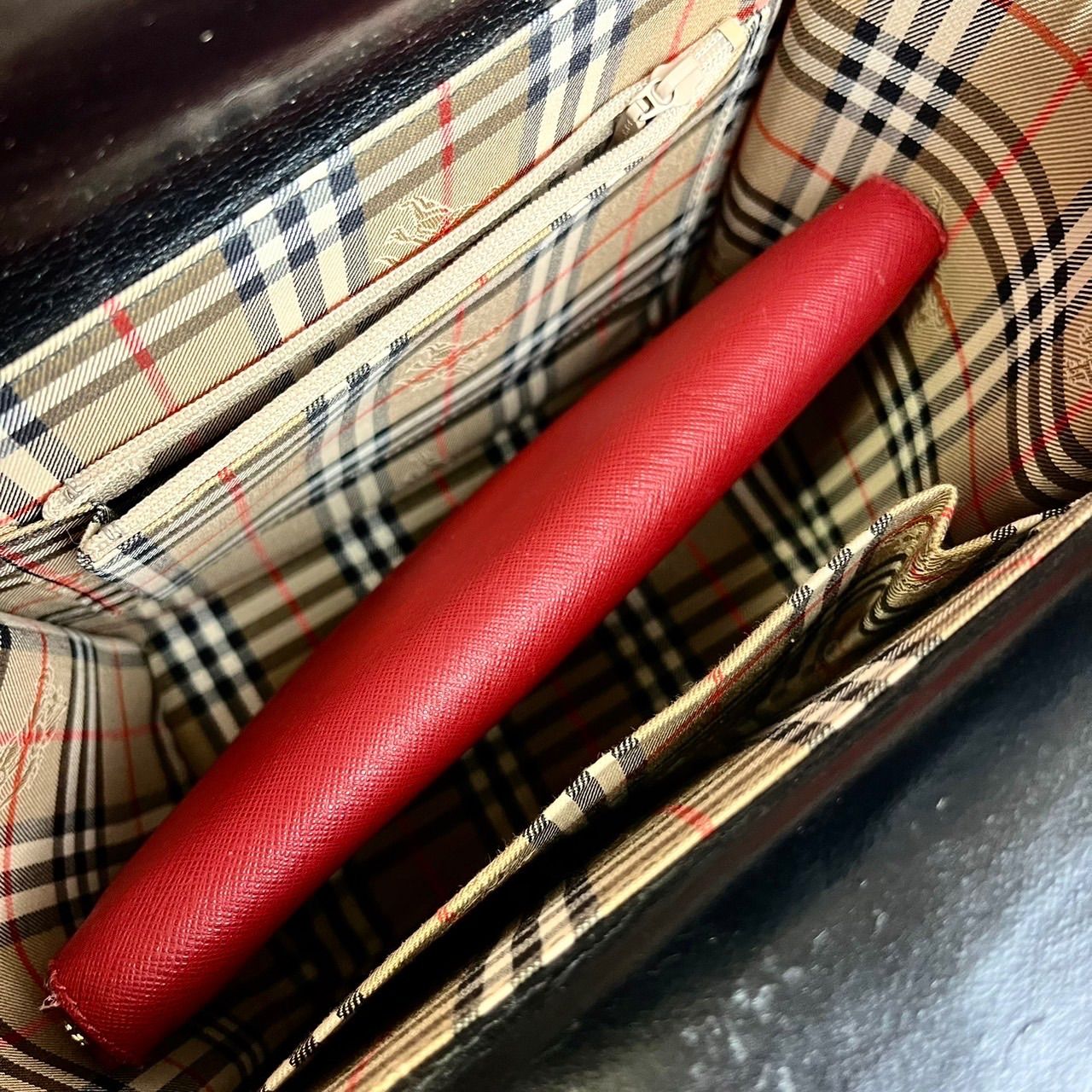 ✨良品✨ BURBERRY バーバリー ハンドバッグ パーティーバッグ ロゴ型 