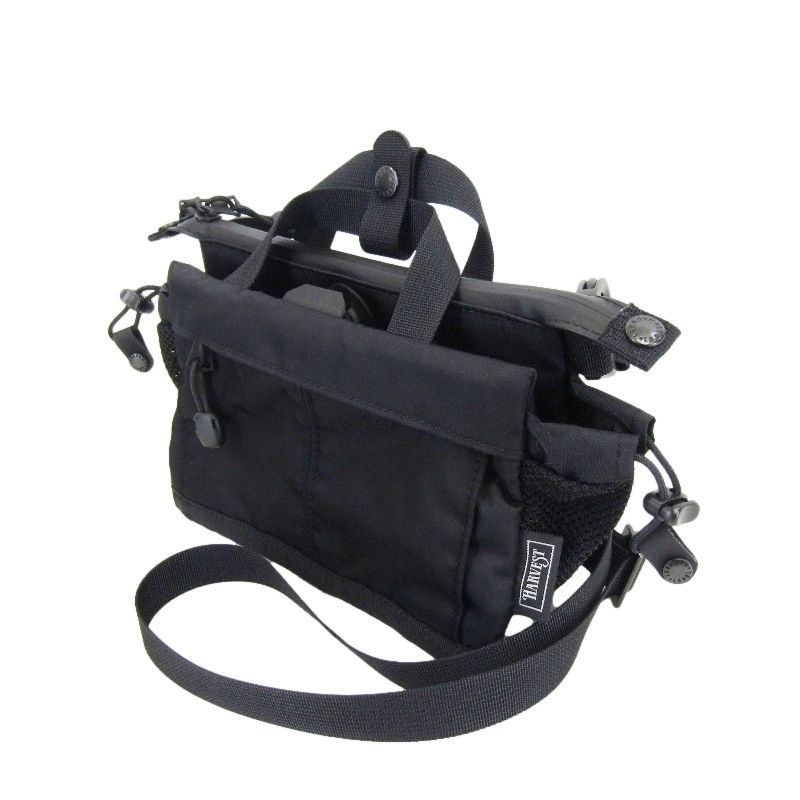 HARVEST LABEL ハーベスト サコッシュショルダー HWN-0058 コーデュラ ブルーサインナイロン サコッシュ ブラック 黒 24005379