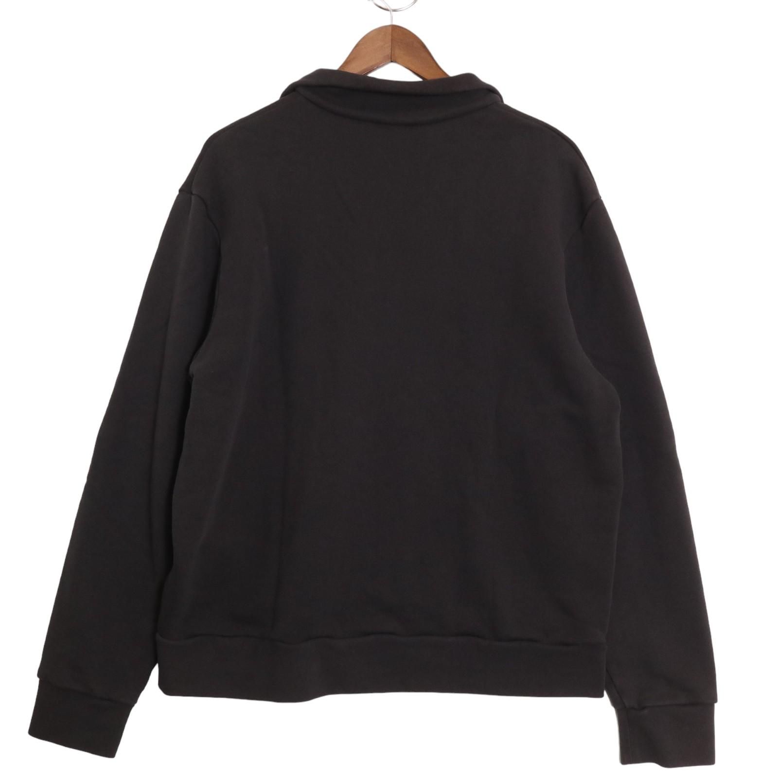 MONCLER モンクレール 23年製 ﾌﾞﾗｯｸ SWEATSHIRT ﾊｰﾌｼﾞｯﾌﾟｽｳｪｯﾄ XXXL ...