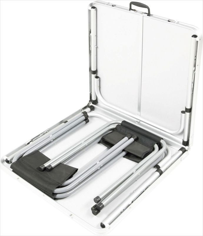 ♪アウトドアテーブル＆チェア４脚 セット キャプテンスタッグ キャンプ バーベキュー アウトドア 運動会