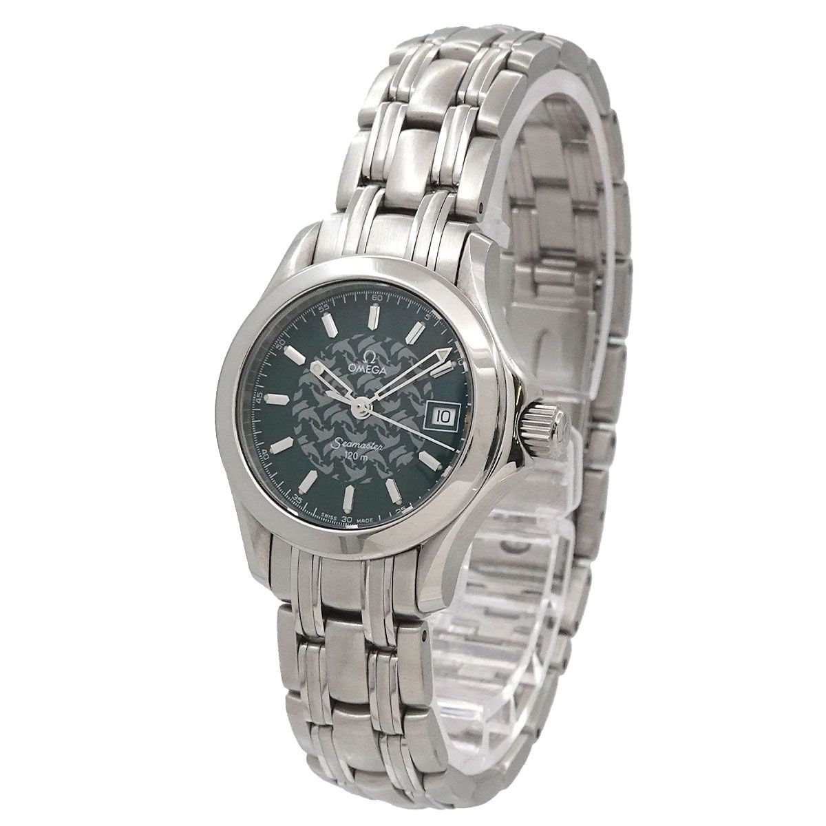 OMEGA オメガ シーマスター120 /レディース /コマ3個 O-7863| オメガ シーマスター 120m Ref.2511.8100 SS ブルー文字