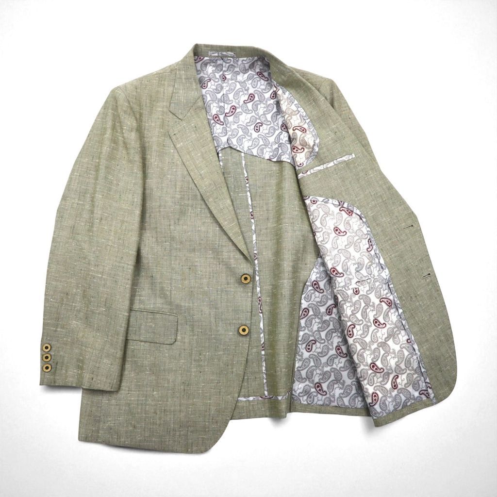 Vintage 90s Linen Suit TENGEN NEO PRETA 90年代 リネン混 2B