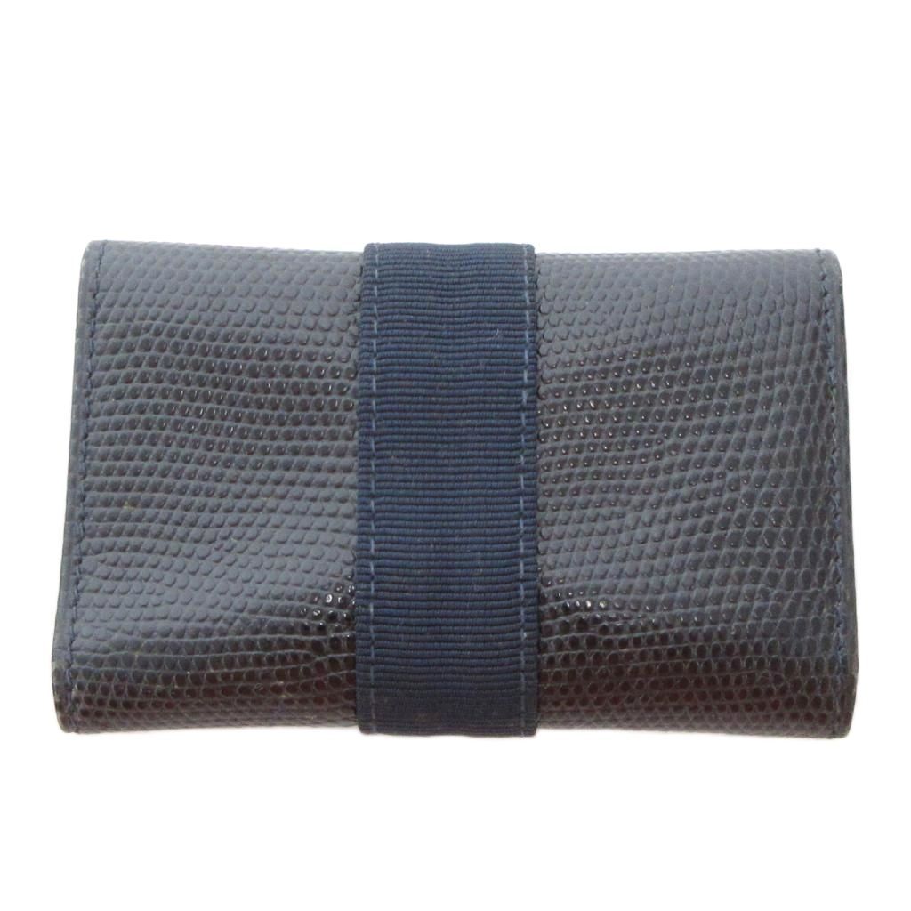 極美品 Salvatore Ferragamo キーケース ブラック 6連 サルヴァトーレフェラガモ Salvatore Ferragamo ヴァラ キー