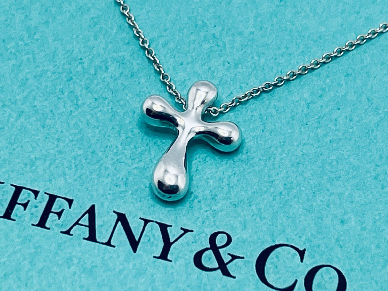 最終値下【美品】Tiffany ミニクロスネックレス シルバー925 a114 Tiffany&Co. ティファニー スモール ミニ クロス ネックレス