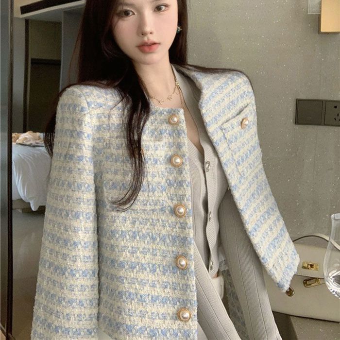 美品 セオリー ツイード ノーカラージャケット ボレロ フォーマル BRIGHTEN UP TWEED | Theory luxe（セオリーリュクス）公式通販