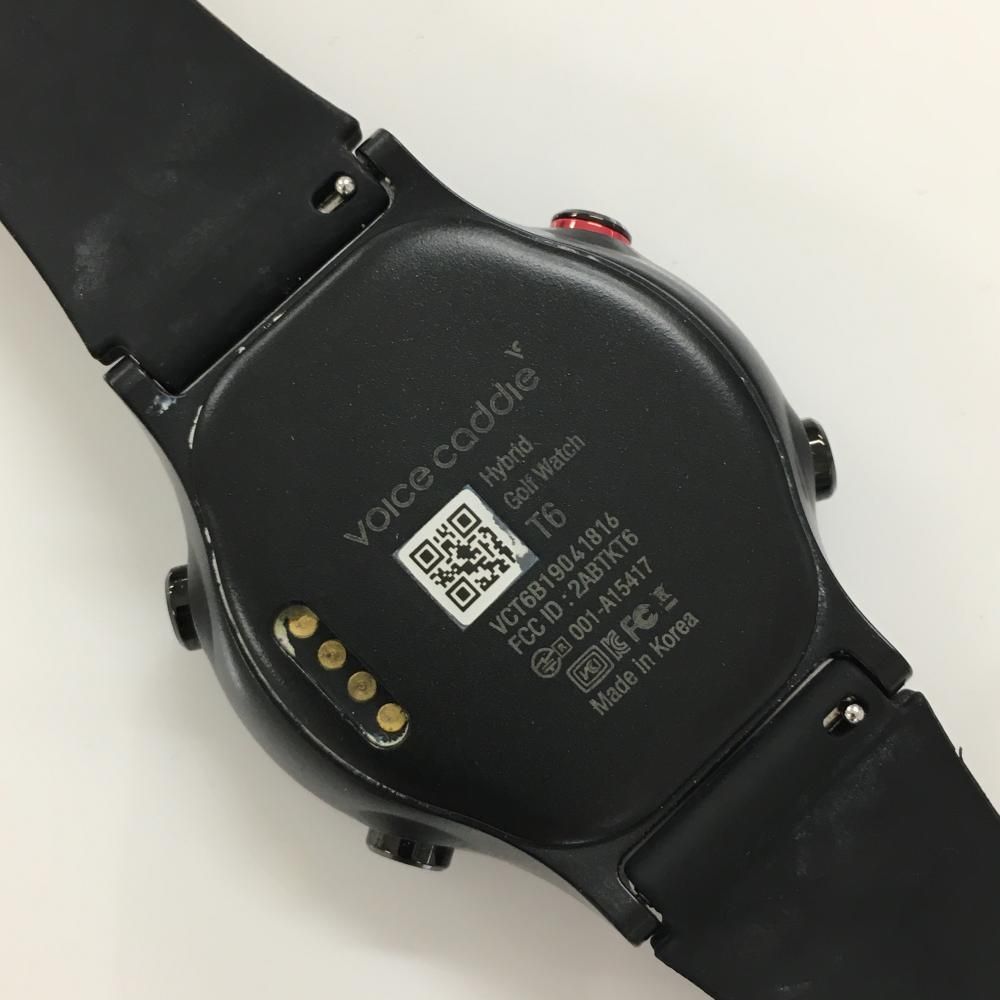 美品】ボイスキャディ GPSゴルフウォッチ 黒 T6 通電確認済