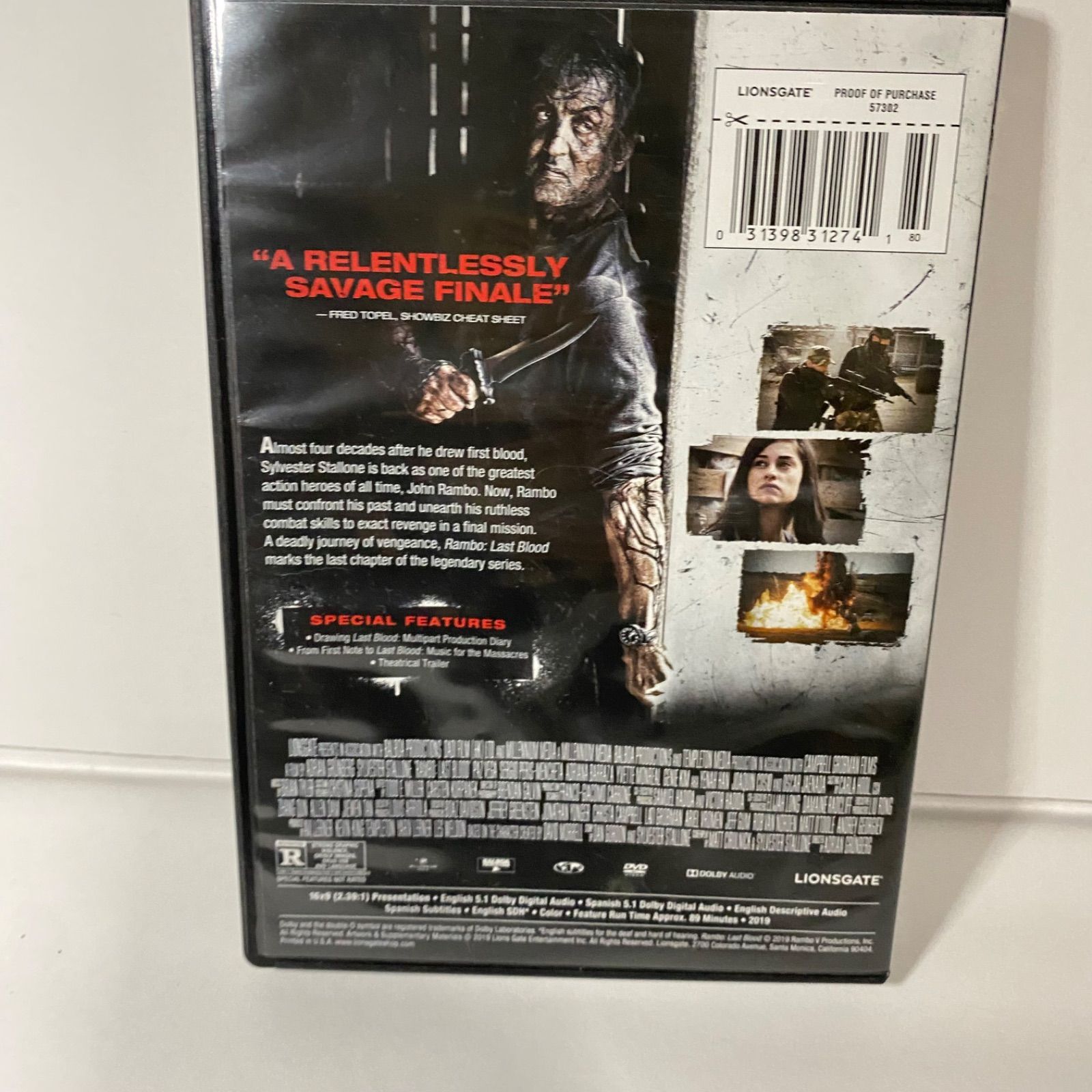 Sylvester Stallone's Rambo Last Blood Subtitles 輸入盤 Rambo: Last Blood DVD  Lions Gate Sylvester Stallone