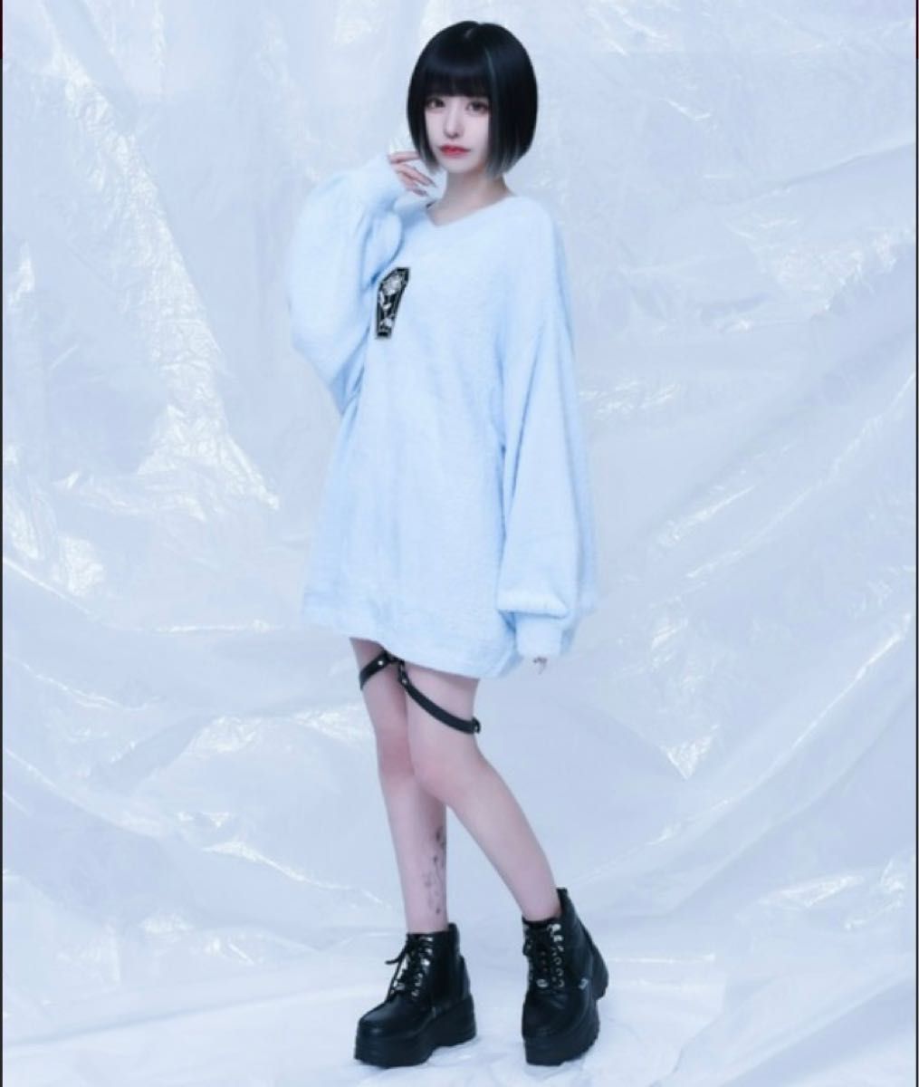 レフレムThorn eyeフェザーヤーンニットPO/プルオーバーニットソー