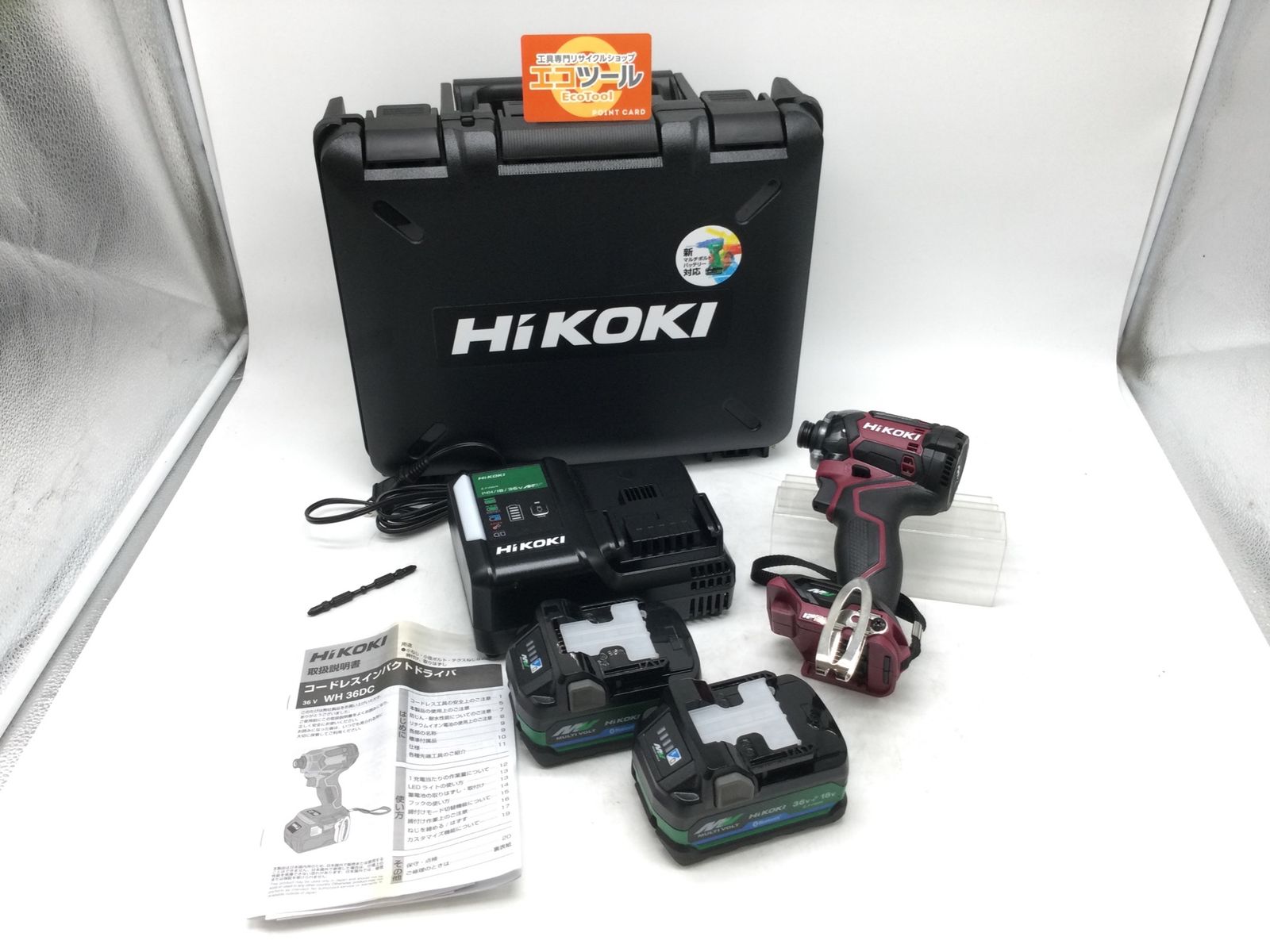 ♥ HiKOKI|ハイコーキ 36Vインパクトドライバ フ レッド WH36DC 2XPRSZ ITJ1YITKJJ2N エコツール笠寺店 M02
