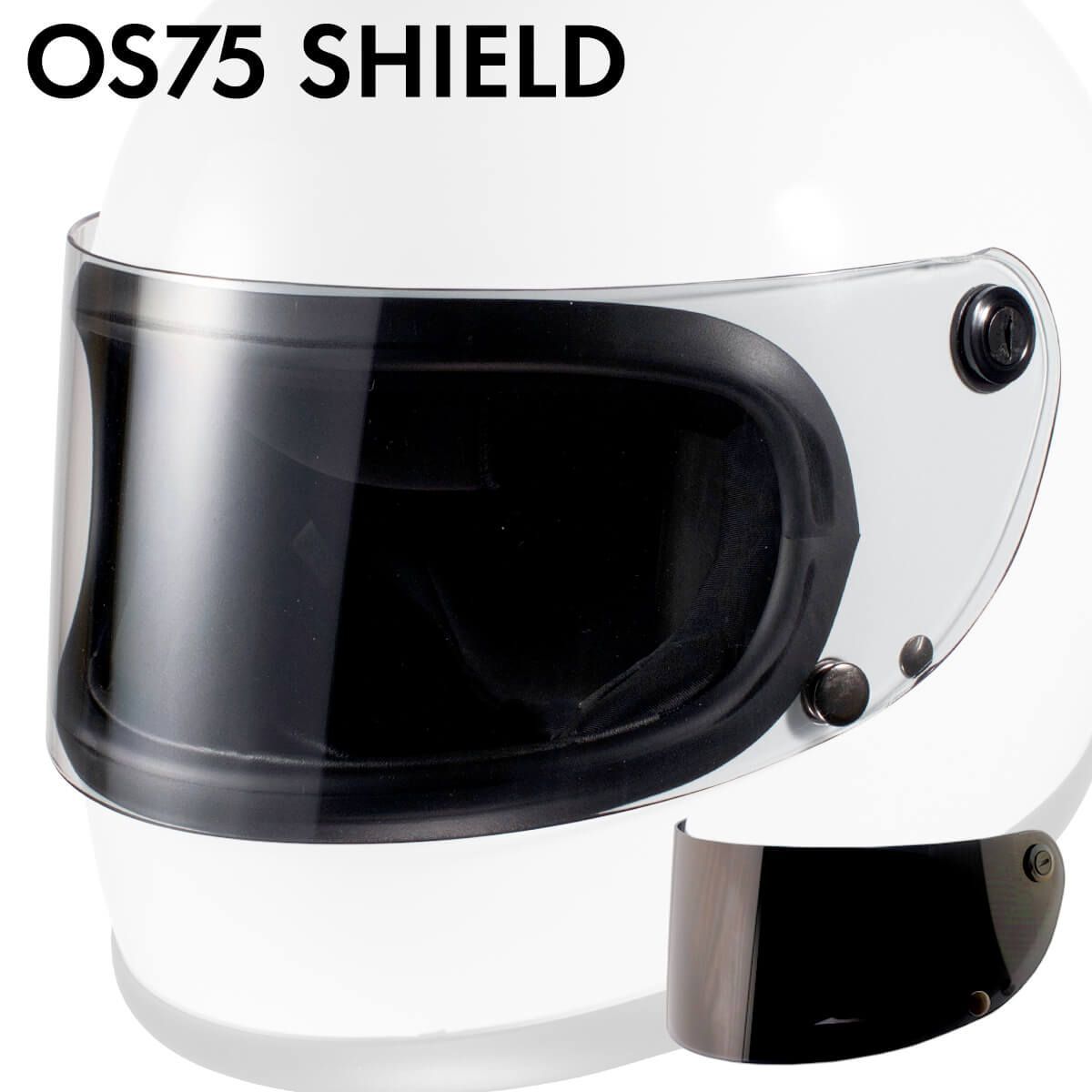 シールドのみ販売】OS75 スペアシールド クリア(標準装備カラー
