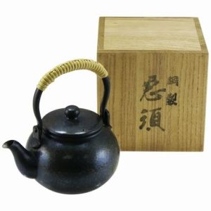 金魚の絵柄 陶器製茶碗 青色金魚デザイン茶碗 茶碗・めし碗