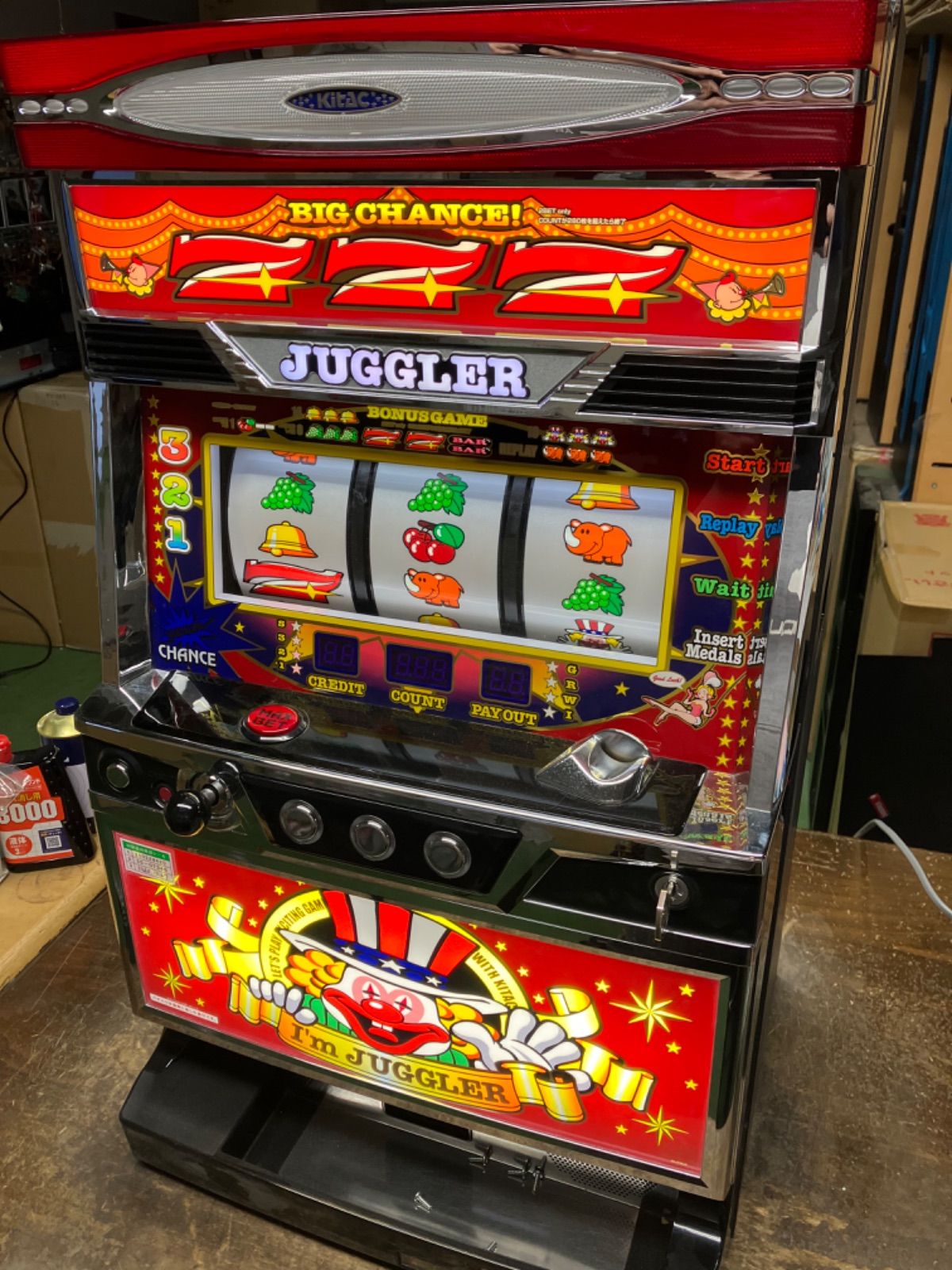 パチスロ 実機 ジャグラー ガール ミニ 卓上 ゲーム機 