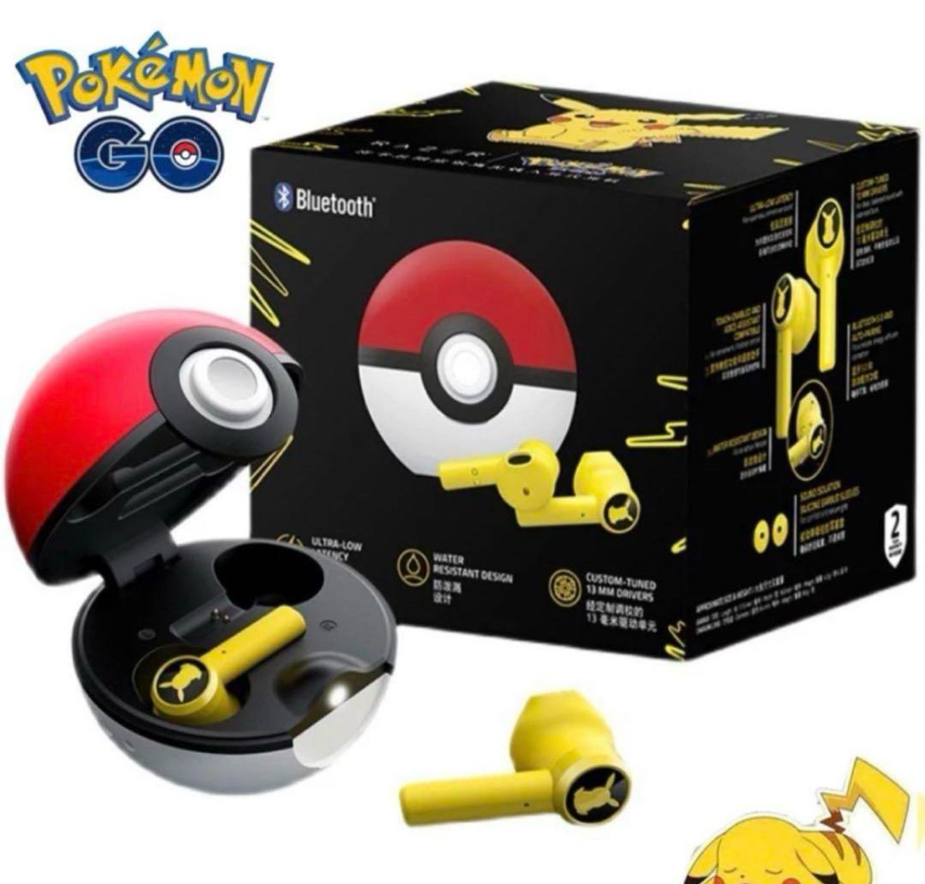 【新品未開封】ポケモン ワイヤレスイヤホン 新品未開封】ピカチュウ☆ポケモン Bluetooth ワイヤレス