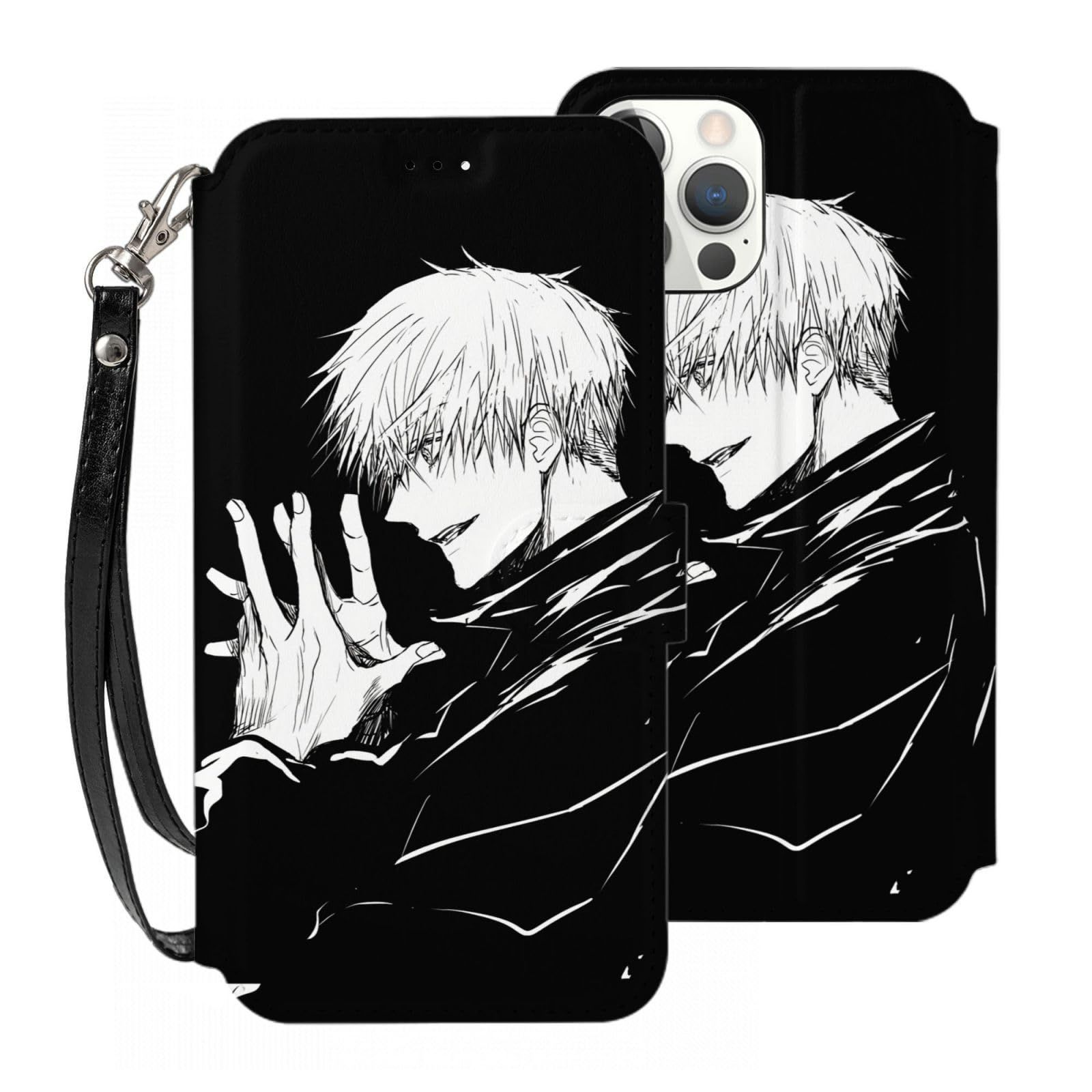 【在庫処分】iPhone iPhone13手帳型ケース 13ケース iPhone13ケース 財布型 スマホケース iphone13カバー シンプ 内蔵マグネット iPhone13ケース手帳型 カード収納 スタンド機能 皮革 五条悟 収納 軽量 