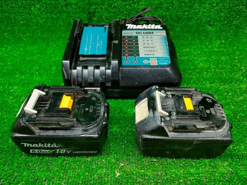 マキタ純正バッテリ2本 充電器