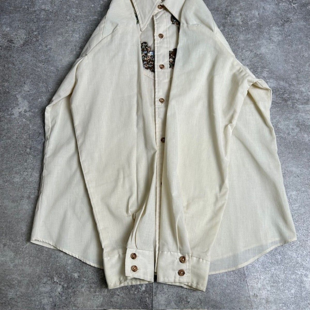 KENNINGTON ウエスタンシャツ 70's ヴィンテージシャツ 白シャツ