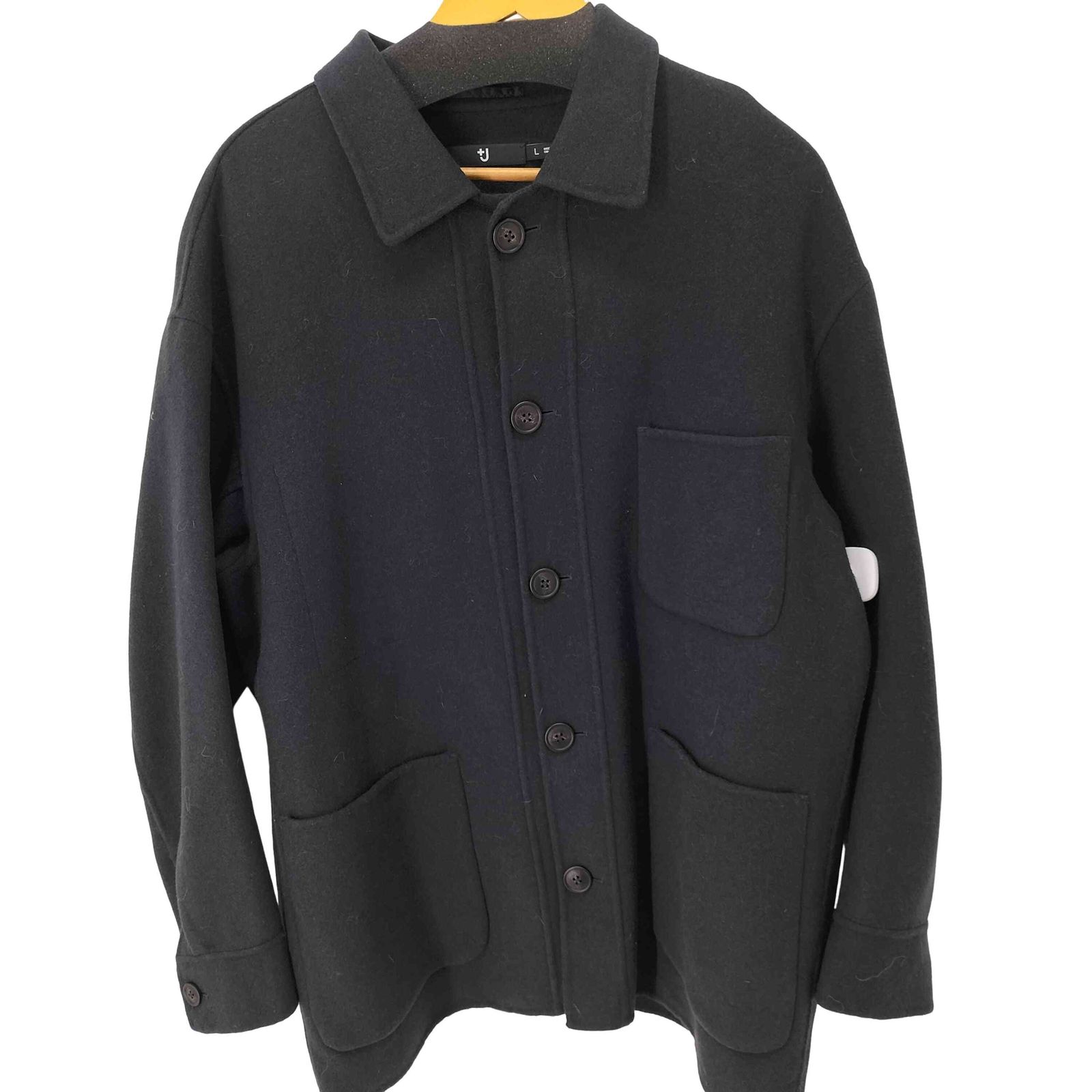 ユニクロプラスジェイ UNIQLO+J ウールブレンドオーバーサイズシャツジャケット メンズ JPN：L 
