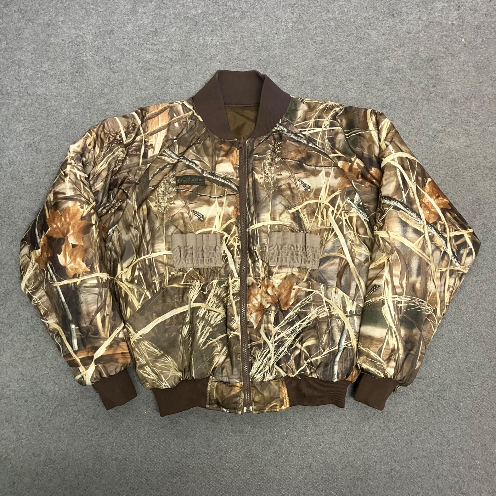 P2657 90s Columbia リバーシブル リアルツリー 中綿 ナイロンジャケット