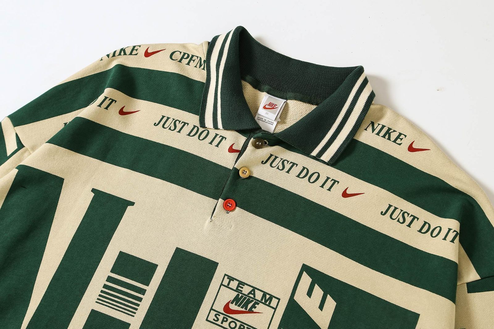 新品 Nike x Cactus Plant Flea Market Longsleeve Polo Natural CPFM 長袖 プルオーバー  上着 ポロシャツ m809 - メルカリ