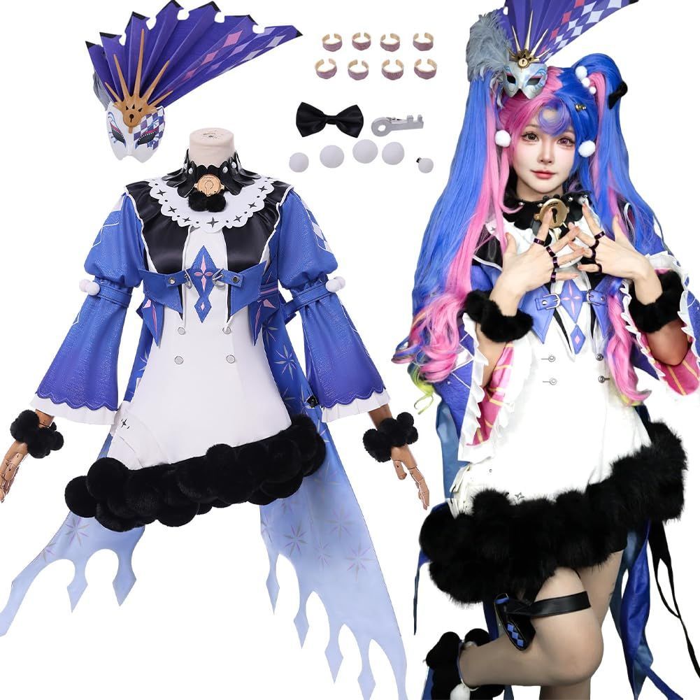 人気 鳴潮 WuWa ロココ コスプレ衣装 ウイッグ付き フルセット 大人用 コスチューム 仮装 制服 変装 ハロウィン クリスマス 忘年会 日 BJ0922ML04 ハロウィン