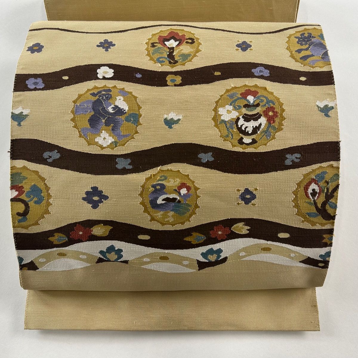 専用帯1854 ●高級 正絹 落款 作家物 夏帯 松葉仕立て 名古屋帯 帯1854 ○高級 正絹 落款 作家物 夏帯 松葉仕立て 名古屋帯