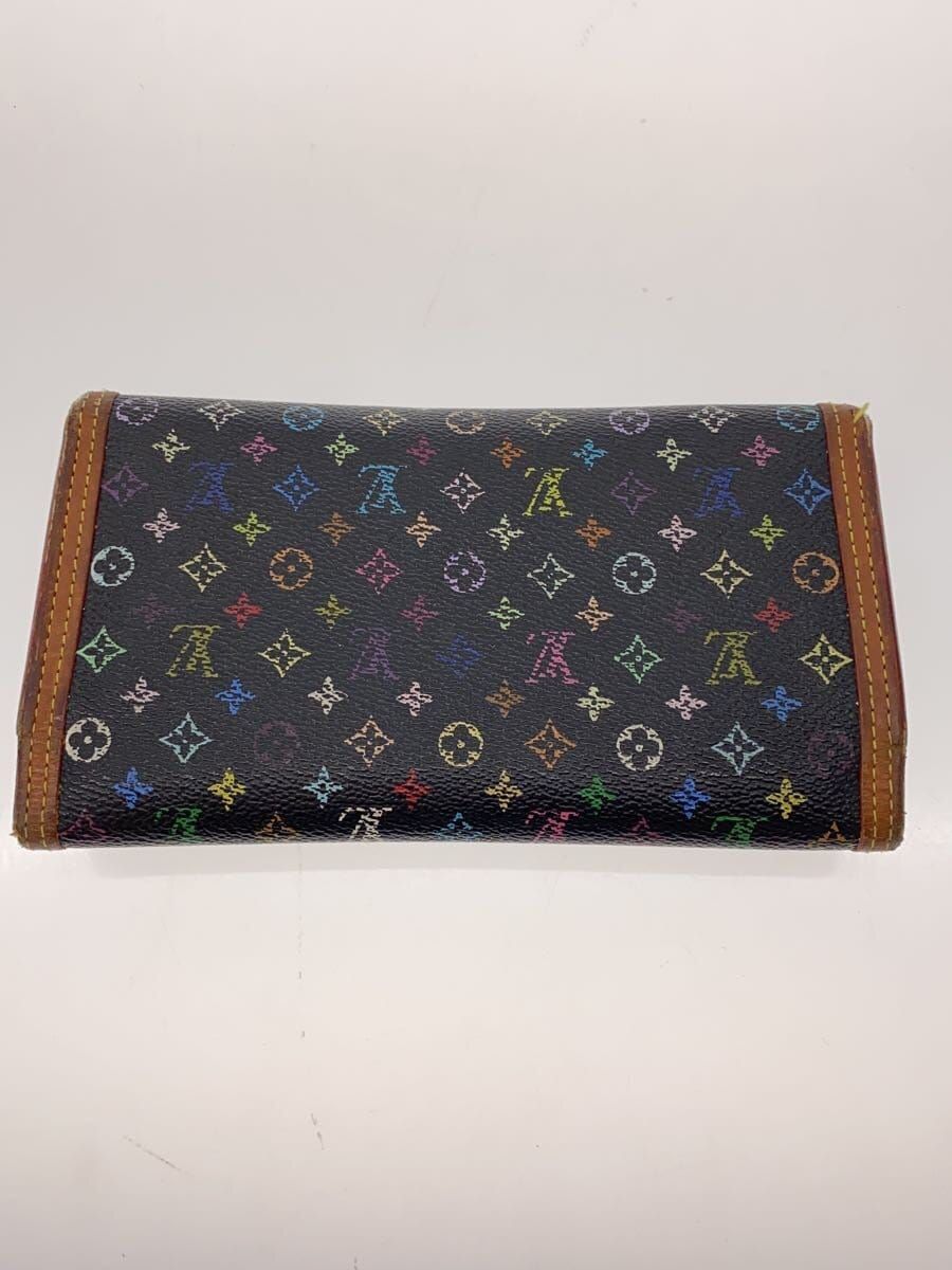 LOUIS VUITTON ポルトトレゾール インターナショナル モノグラムマルチカラー 長財布 M92658 レザー ノワール ルイヴィトン ぬくい